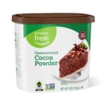 Amazon Fresh, Unsweetened Cocoa Powder, Fair Trade, 8 Oz