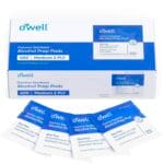 OWELL Alcohol Wipes Individually Wrapped, 400 Count  Medium 2-Ply Antiseptic Prep Pads, Sterile Medical Pads for Cleaning Skin, First Aid Kit Swabs (400 Count)