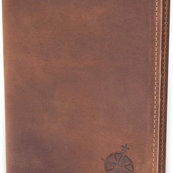 Leather Travel Wallet with Passport Holder - Genuine Leather Case with RFID Blocking for Men and Women - Passport Wallet, Leather Folding Wallet for Passports
