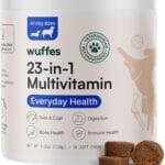 Wuffes 23-in-1 Dog Multivitamin Supplement for Hip & Joint, Skin & Coat and Immune System Support with Omega 3, Iron, Zinc, Vitamin C - Minerals & Vitamins for Senior Dogs and Puppies - 30 Soft Chews