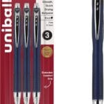 Uni-Ball Jetstream RT Pens - NY Times Wirecutter Best Pen for Over a Decade - Pack of 3 Black Fine Point Pens, 0.7mm - Back to School Pens, Ballpoint Pens
