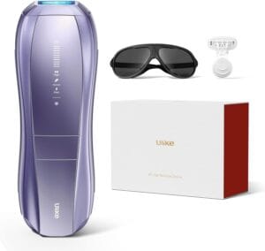 Ulike Laser Hair Removal, Air 10 IPL Hair Removal for Women and Men, 65F Ice-Cooling Contact, Dual Lights, Skin Sensor & SHR Mode* for Nearly Painless, Effective & Long-Lasting Hair Removal from Home