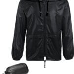 COOFANDY Mens Packable Rain Jacket Lightweight Waterproof Raincoat with Hood Outdoor Rain Gear Travel Hiking Cycling