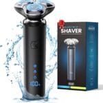 Electric Razor for Men,Men's Electric Shaver,3-Blade Rotary Shaving System,Waterproof Wet Dry Cordless Razor,Touch Switch,Type-C Fast Charging,Digital Display,Travel Lock,90+ Minutes Run Time