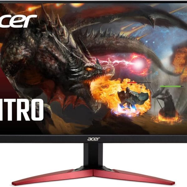 Acer Nitro KG241Y Sbiip 23.8 Full HD (1920 x 1080) VA Gaming Monitor | AMD FreeSync Premium Technology | 165Hz Refresh Rate | 1ms (VRB) | ZeroFrame Design | 1 x Display Port 1.2 & 2 x HDMI 2.0,Black