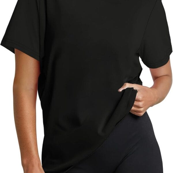 OFEEFAN Workout Tops for Women UPF 50+ Breathable Quick Dry Loose Fit T Shirt Outdoor Yoga Running Hiking Gym Tee Top