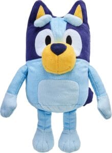 Bluey 13" Talking Plush  Interactive Stuffed Animal, Sings Theme Song, 9 Phrases from TV Show, Soft Deluxe Fabric, Cuddly Toy for Kids, Batteries Included  Official Bluey Merchandise, Ages 3+