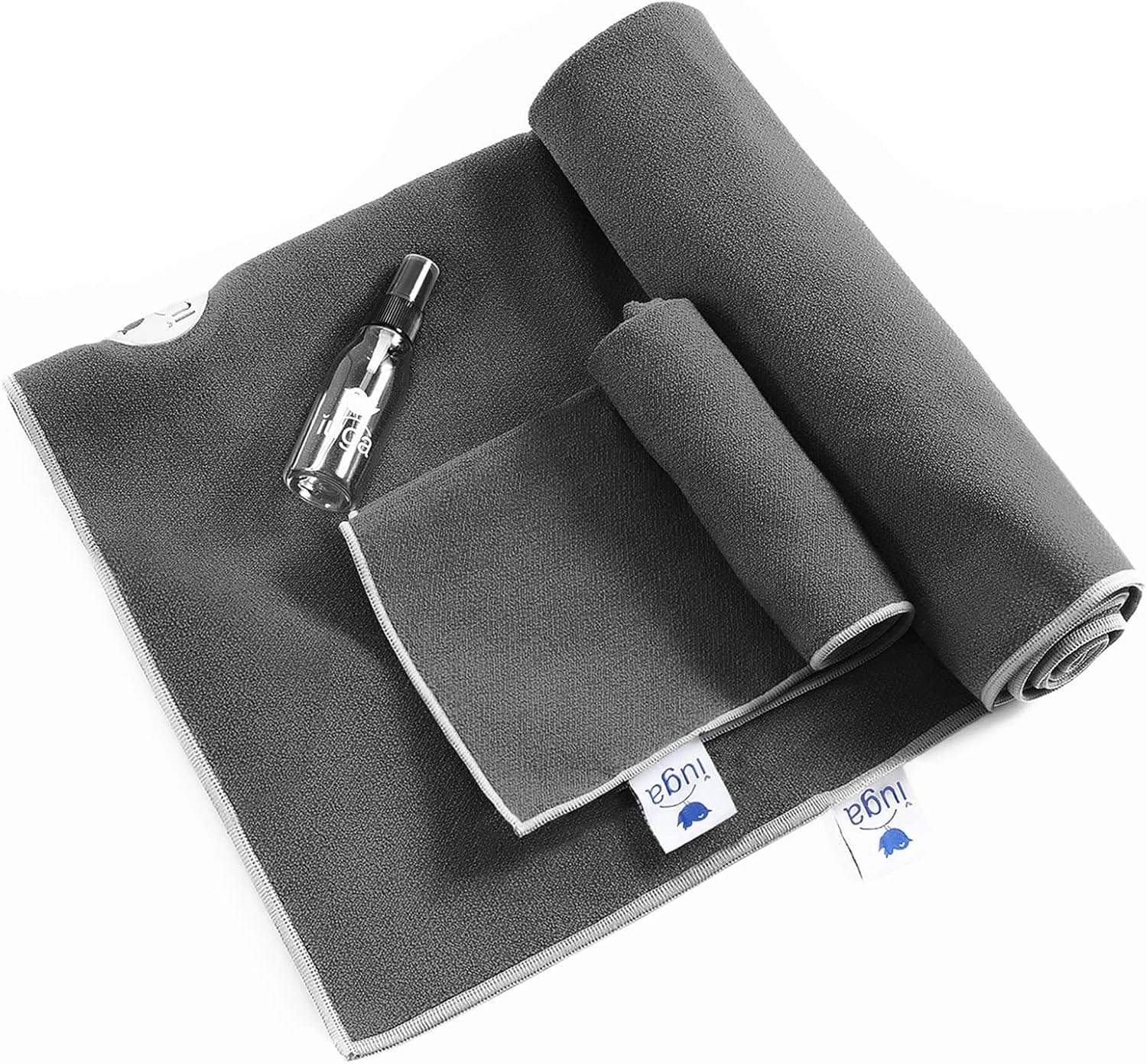 IUGA Yoga Towel For Hot Yoga Non Slip Extra Thick Yoga Mat Towel + Hand Towel 2in1 Set With Corner Pockets Super Absorbent And Quick Dry Hot Yoga Towel IUGA Yoga Towel for Hot Yoga Non Slip Extra Thick Yoga Mat Towel + Hand Towel 2in1 Set with Corner Pockets Super Absorbent and Quick Dry Hot Yoga Towel