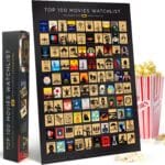 Official IMDb Top 100 Movies Scratch Off Poster | Premium Bucket List - Made in USA | 16.5x23.4 Inches | Unique Gift for Men and Women Film Lovers | Movie Night Supplies and Room Dcor