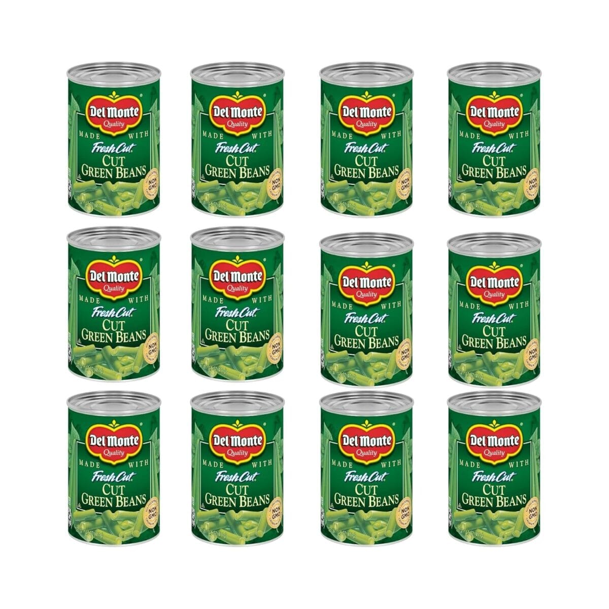 DEL MONTE FRESH CUT BLUE LAKE Cut Green Beans Canned Vegetables,14.5 Ounce (Pack of 12)