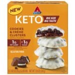 Atkins Keto Cookies & Crme Clusters, Gluten Free, High Fiber, Low Carb, Keto Friendly, 8 Count