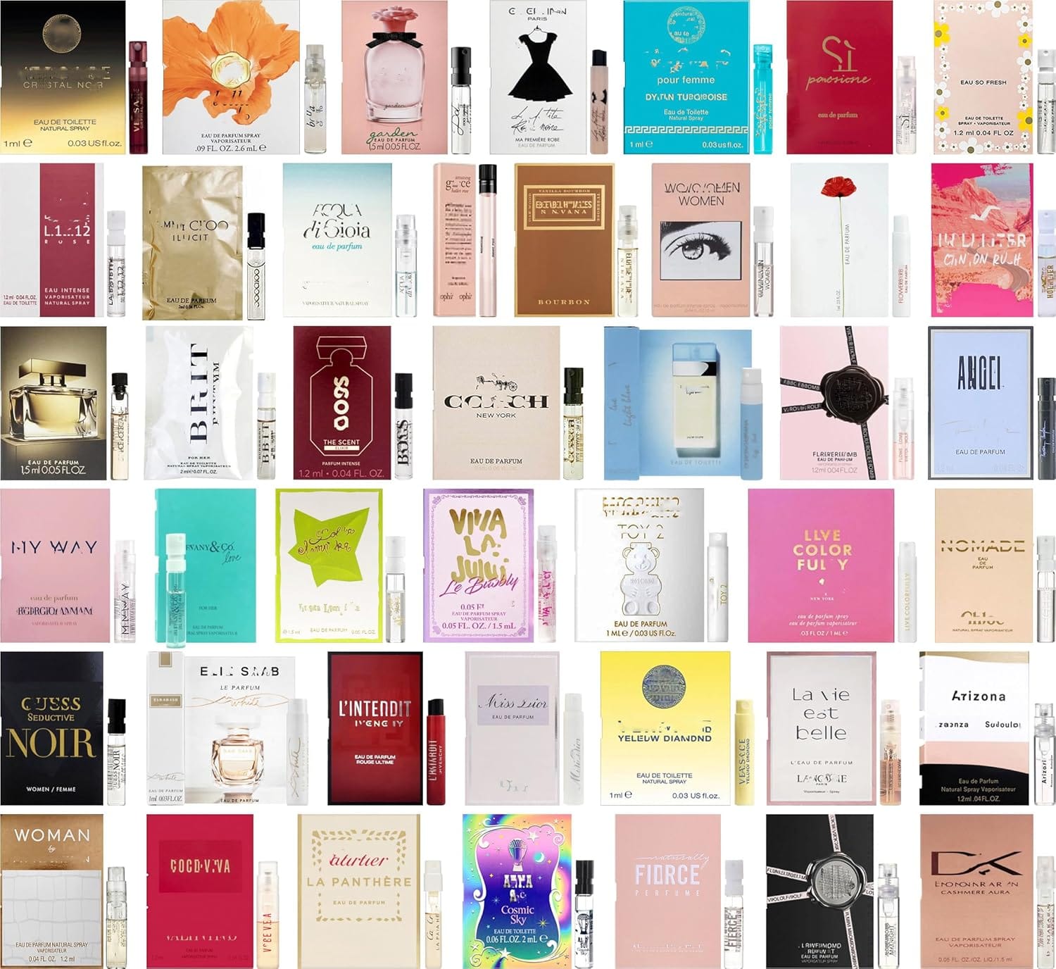 Perfume High End Designer Fragrance Sampler Set For Women (Pack Of 12 Sample Vials) Perfume High End Designer Fragrance Sampler Set for Women - (Pack of 12 Sample Vials)