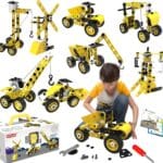 Stem Toys for 5 6 7 8 9+ Year Old Building Block Kit Stem Activities Projects Boy Toys Age 4-8 5-7 6-8 8-10 Creative Set Educational Engineering Excavator Construction Fun Birthday