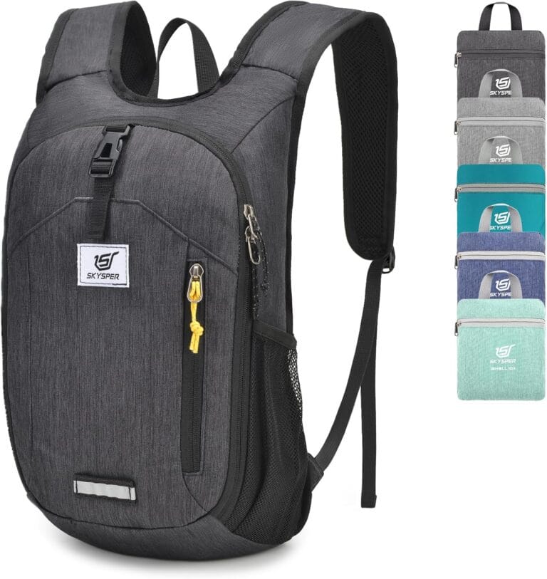 SKYSPER Small Hiking Backpack 10L Foldable Daypack Packable Lightweight Hiking Daypack Travel Day Pack for Women Men