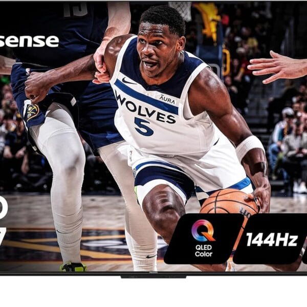 Hisense 65-Inch Class QD7 Series QLED 4K UHD Google Smart TV (65QD7N, 2024 Model) - QLED, Native 144Hz, Motion Rate 240, Direct Full Array, Game Mode Pro, Alexa Compatibility