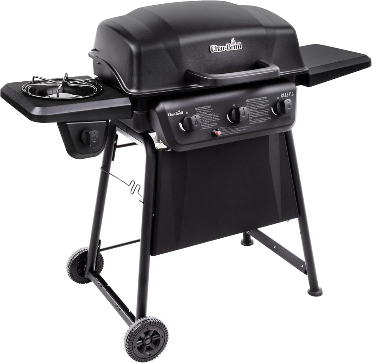 Char-Broil Classic Series Convective 3-Burner with Side Burner Propane Gas Stainless Steel Grill - 463773817-P2