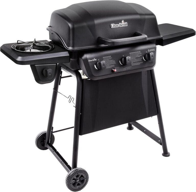 Char-Broil Classic Series Convective 3-Burner with Side Burner Propane Gas Stainless Steel Grill - 463773817-P2