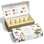 Tea Forte Herbal Retreat Organic Caffeine Free Premium Herbal Tea Petite Presentation Box Mother's Day Tea Gift Set Sampler, 10 Handcrafted Pyramid Tea Bag Infusers