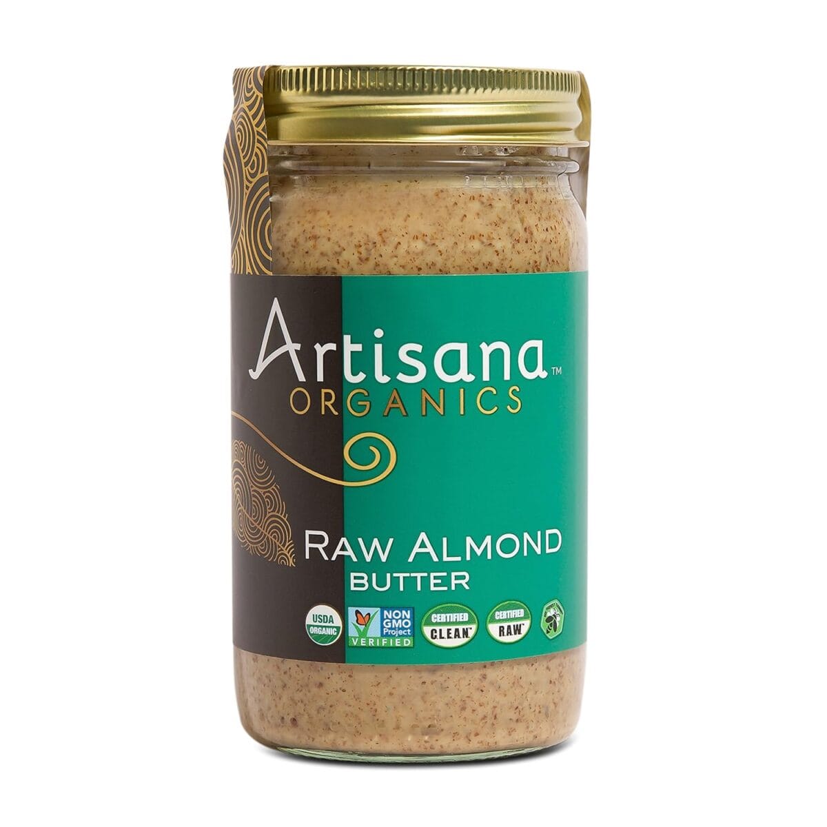 Artisana Organics Raw Almond Butter, 14oz | No Sugar Added, No Palm Oil, Vegan, Paleo and Keto Friendly, Non GMO