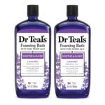 Dr Teal's Foaming Bath with Pure Epsom Salt, Soothe & Sleep with Lavender, 34 fl oz (Pack of 2)