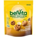 belVita Energy Snack Bites, Banana, Dark Chocolate and Sunflower Seed, 5 oz Bag