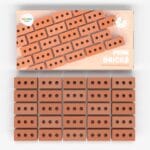 Inspire My Play 25 Mini Silicone Building Bricks for Construction Play Bin - Creativity Sensory Bin Filler