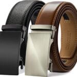 CHAOREN Leather Ratchet Belt Men 2 Pack - Customizable Fit, Effortless Style (35mm)