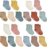 Little Me 20-Pack Newborn Baby Infant & Toddler Unisex Socks, For Baby Girl or Boy, 0-12 & 12-24 Months, Assorted Size Pack
