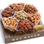 Nuts Gift Basket - Assortment of Sweet & Roasted Salted Gourmet Nuts - Assorted Food Gift Box for Mom, Dad, Her, Him, Mothers Day, Fathers Day, Family, Sympathy, Men & Women.