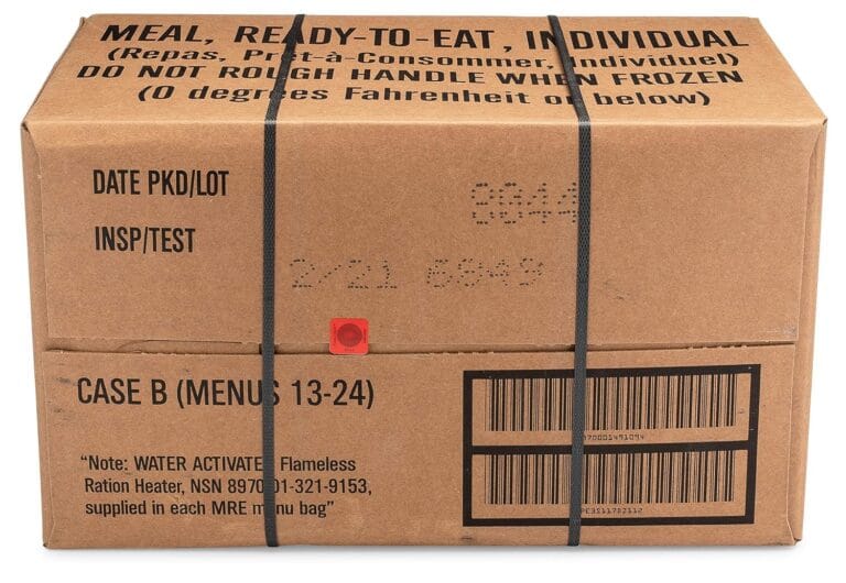 U.S. Meals Ready to Eat (Variety Pack of 12)  (A or B Case Selected at Random) Nutritional Emergency Food Rations - Freeze Dried Food w/ Flameless Heater, Entree, Dessert, & More - MRE Kit for Emergency Survival, Hunting, & More