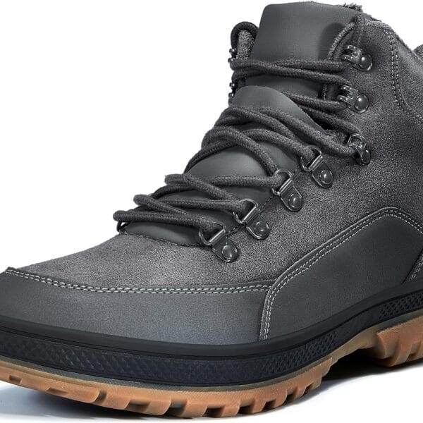 Wondamo Men's Snow Boots Lightweight Waterproof Winter Boots Fur Lined Anti-slip Cold Weather Shoes