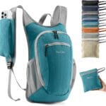 10L Small Hiking Backpack Travel Daypack Lightweight Packable Back Pack for Women Men(Teal Blue)