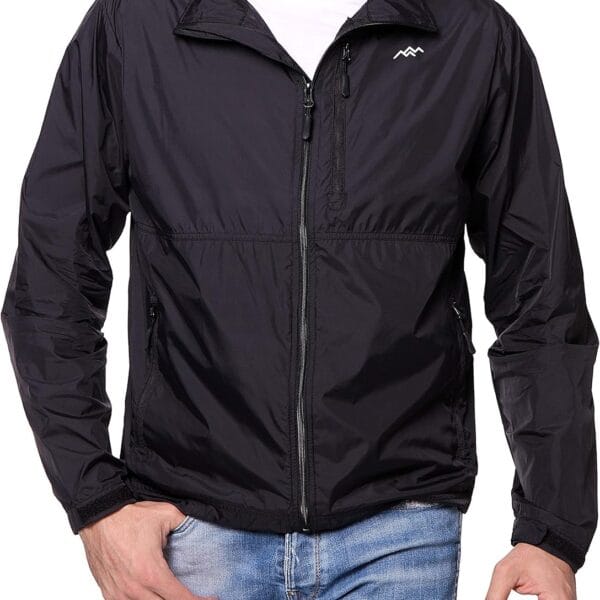 TRAILSIDE SUPPLY CO. Mens Windbreaker Jackets Lightweight Packable Jacket,Windproof and Dustproof