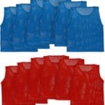 LITEMESH Pinnies (Set of 12/24 Practice Vests) Youth Pinnies, Pennies for Sports Youth, and Scrimmage Vests