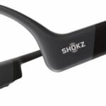 SHOKZ OpenRun - Open-Ear Bluetooth Bone Conduction Sport Headphones, Sweat Resistant Wireless Earphones for Workouts and Running, Built-in Mic, with Hair Band, Black