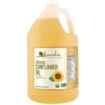 Kevala Organic Sunflower Oil  128 fl oz  Sunflower Seed Oil  Sunflower Oil for Cooking  Organic Cooking Oil  High Oleic Sunflower Oil - 1 Gallon