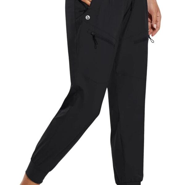 baleaf Women's Joggers Lightweight Hiking Pants High Waist 5 Zipper Pockets Quick Dry Travel Athletic UPF50+