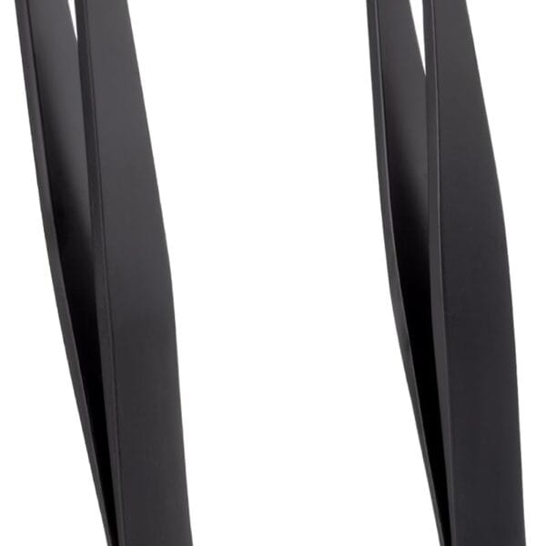2-Pack Tweezers for Eyebrows, Facial Hair, Ingrown Hair Removal, Slant and Point Tip Tweezer Set for Women and Men, Professional Stainless Steel Precision Eyebrow Plucking Grooming with Case - Black