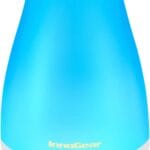 InnoGear Essential Oil Diffuser, Premium 5-in-1 Diffusers for Home Scent Aromatherapy Diffuser Air Desk Humidifier for Bedroom Large Room Office 7 Color LED 2 Mist Mode Waterless Auto Off, Basic White