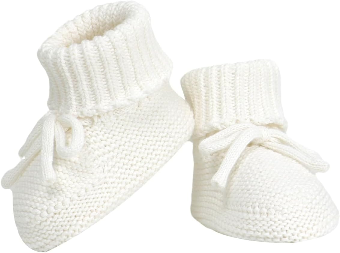 Hadetoto Baby Booties Newborn First Walkers Cozy Shoes Warm Knit Soft Booties For Toddler Infant Boy Girl Hadetoto Baby Booties Newborn First Walkers Cozy Shoes Warm Knit Soft Booties for Toddler Infant Boy Girl