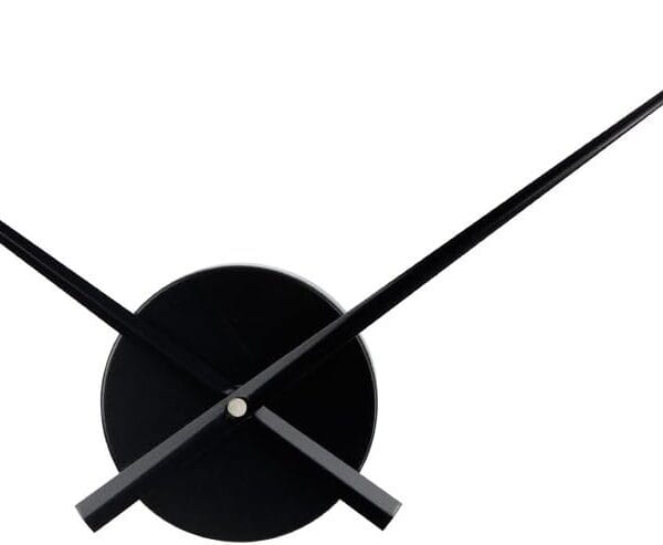 Timelike DIY Large 3D Clock Hands Wall Art Decor Quartz Clock Mechanism Accessories (Black)