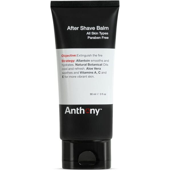 Anthony After Shave Balm for Men, Cooling & Hydrating Lotion with Vitamins A, C & E, Aloe Vera & Botanical Extracts, 3 fl oz, Aftershave Soothes, Moisturizes & Nourishes Skin, Reduces Razor Burn
