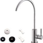 WEWE Drinking Water Faucet for Kitchen Sink, Kitchen Water Filter Faucet Stainless Steel for Reverse Osmosis or Water Filtration System Beverage Non-Air Gap RO Faucet Brushed Nickel Finish