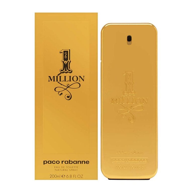 Paco Rabanne 1 Million Fragrance For Men - Fresh And Spicy Notes Of Amber, Leather Tangerine Adds A Touch Irresistible Seduction Ideal With Rebellious Charm Edt Spray 6.8 Oz
