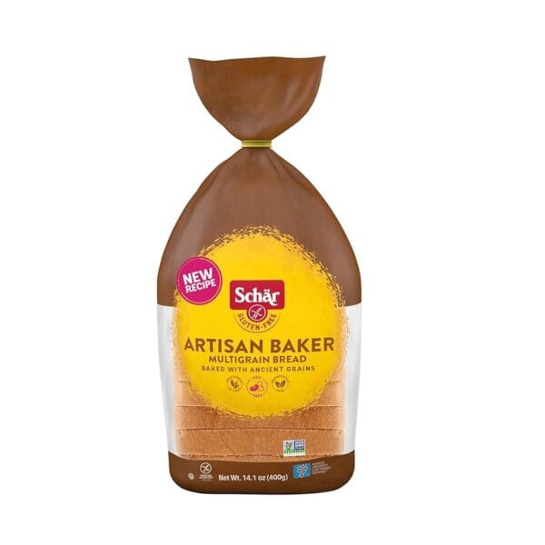 Schr Gluten Free Artisan Baker Multigrain Bread, 14.1oz (8-Pack) - Soft, Nutritious, High-Fiber, Seeds & Grains, Perfect for Gluten-Free Diets