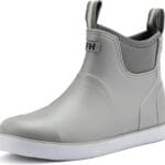 Men's Deck Boots, Waterproof Ankle Rain Boots Men Anti-Slip Traction, Outdoor Rubber Fishing Garden Boots High-Performance Shoes for Farming