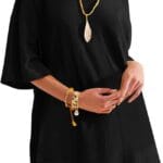 Yousify Womens Summer Short Sleeve T-Shirt Dress 2025 Casual Loose Fit Mini Sundress with Pockets