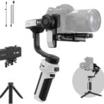 ZHIYUN CINEPEER WEEBILL 3E Mirrorless Gimbal Lightweight Stabilizer, Up to 3kg/6.6lbs Payload, 3-Axis Camera Gimbal for Canon/Sony/Panasonic/Nikon, Bluetooth Shutter Control, Native Vertical Shooting