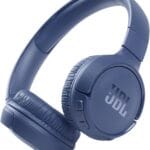 JBL Tune 510BT - Bluetooth headphones with up to 40 hours battery, microphone for call, foldable and comfortable, Android and iOs compatible (Blue)
