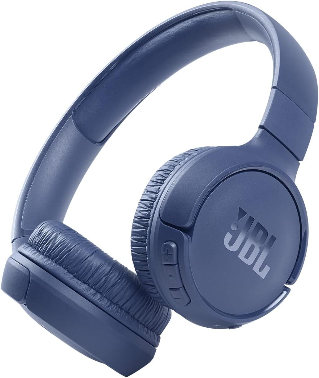 JBL Tune 510BT Bluetooth Headphones With Up To 40 Hours Battery, Microphone For Call, Foldable And Comfortable, Android And IOs Compatible (Blue) JBL Tune 510BT - Bluetooth headphones with up to 40 hours battery, microphone for call, foldable and comfortable, Android and iOs compatible (Blue)